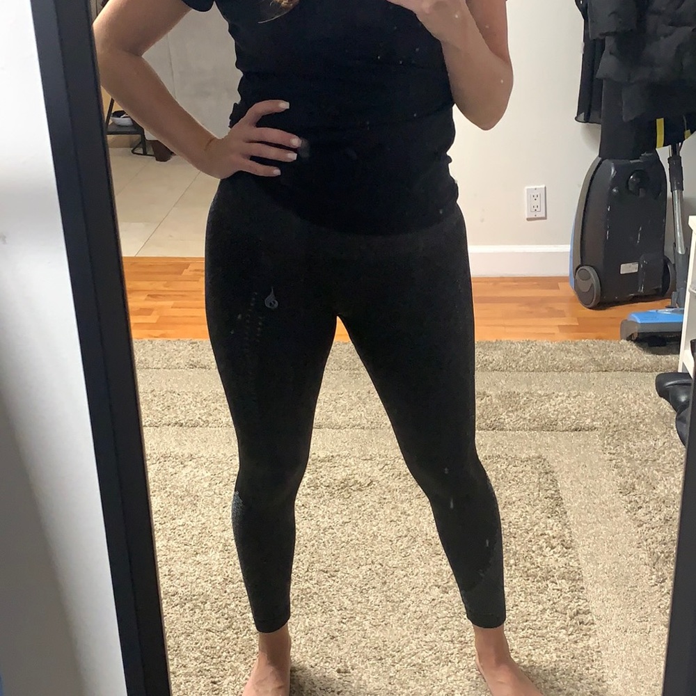 NWOT Ryderwear high waisted dark grey squat proof workout leggings. Size M